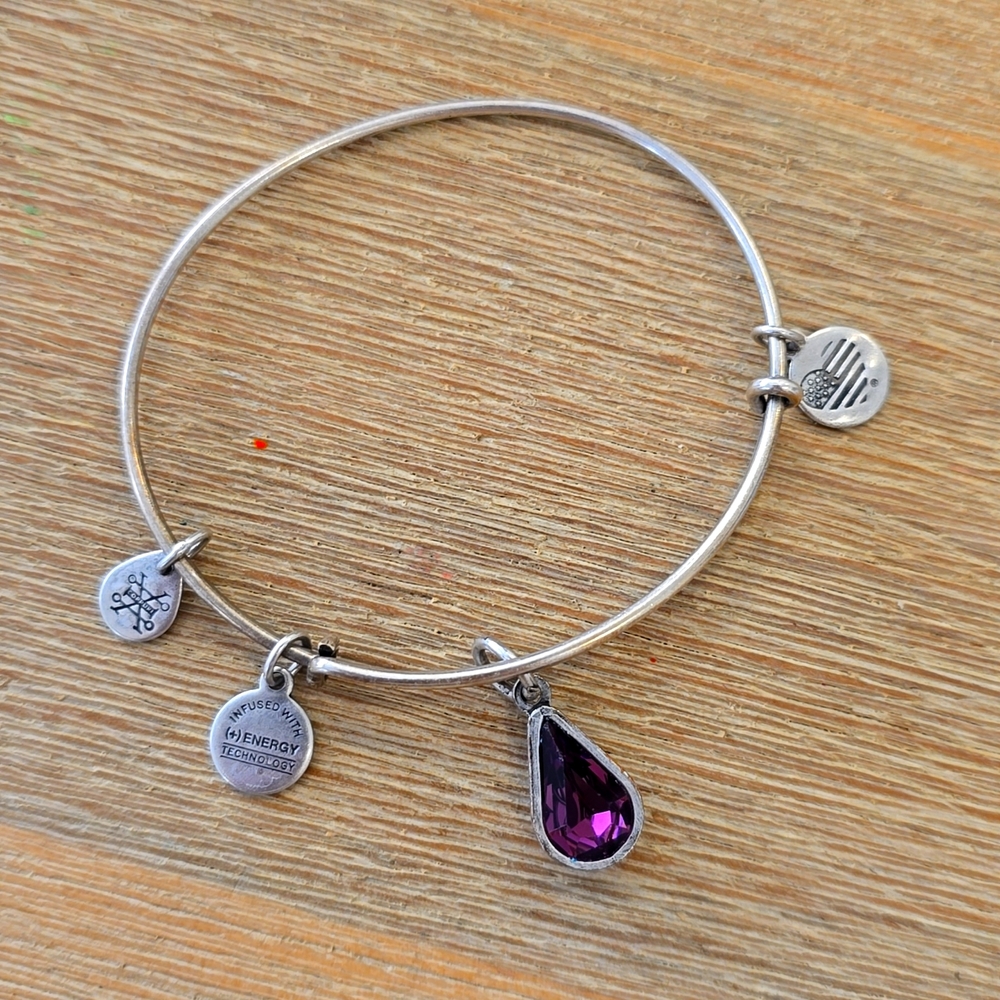 Amethyst Drop Alex and Ani Bracelet
